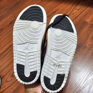 Jordan Black and Red Sneakers